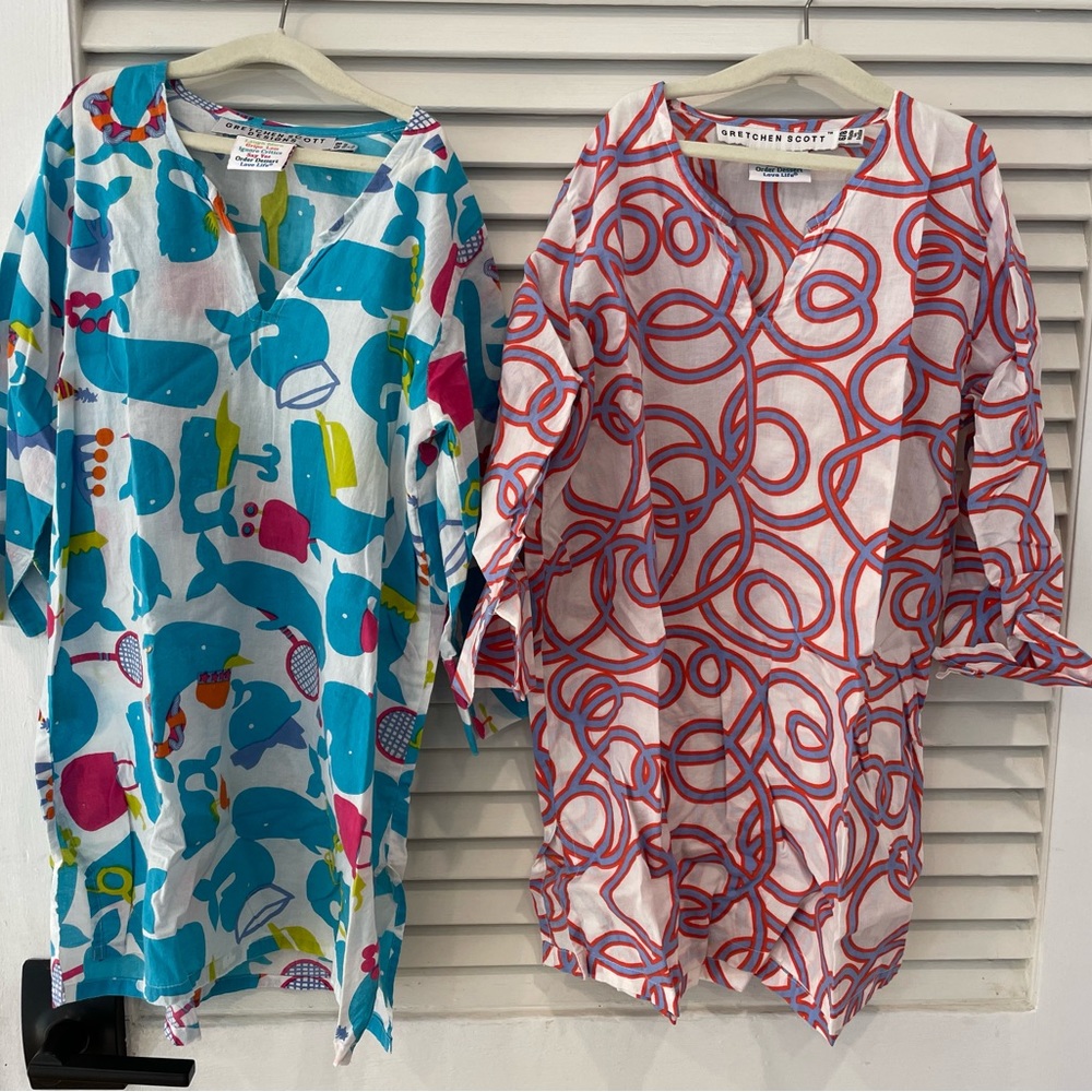 Pair of girls Gretchen Scott tunics/coverups